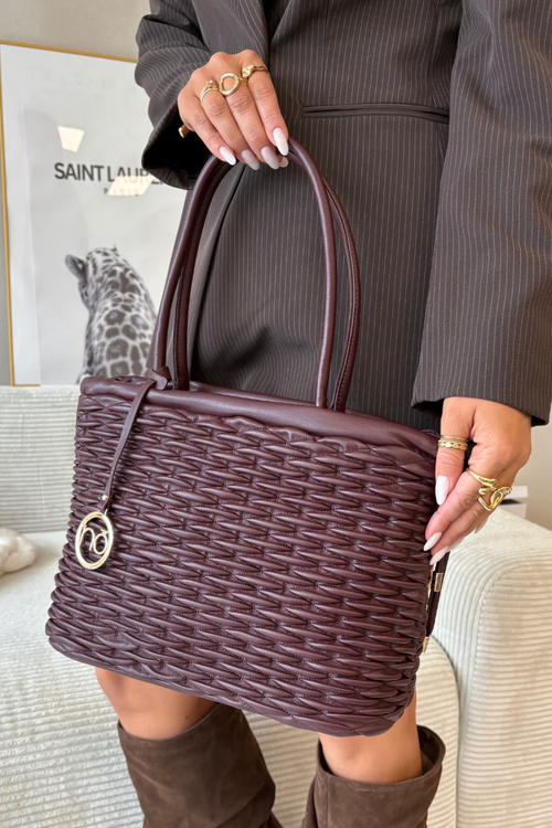 Torebka Typu Shopper NOBO BAG5940-005 Bordowa