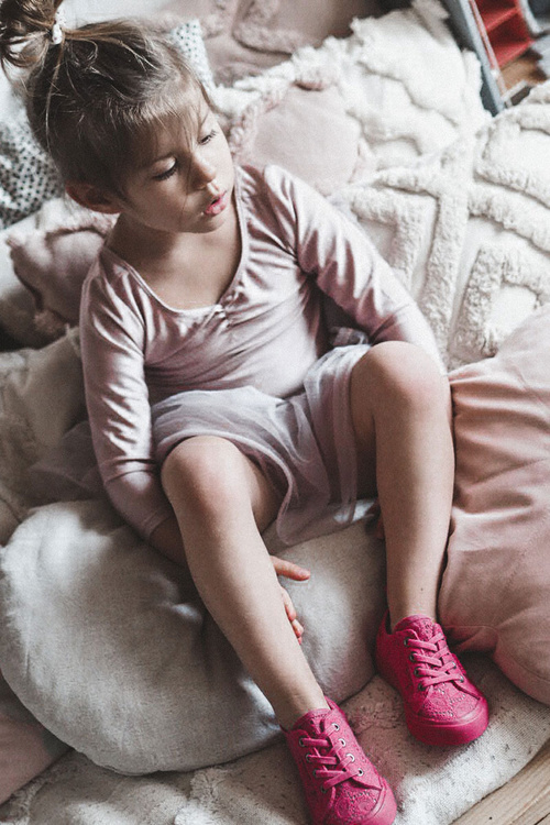 Trampki Ażurowe Big Star JJ374131 Różowe