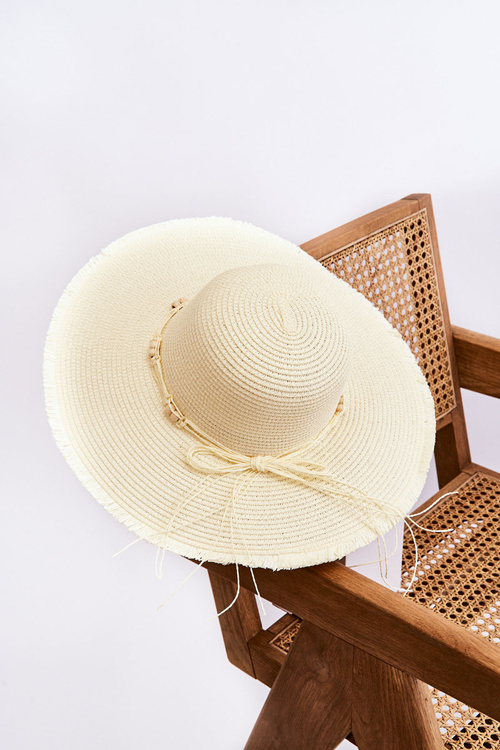 Damski Modny Kapelusz Z Ozdobną Kokardą Jasnobeżowy