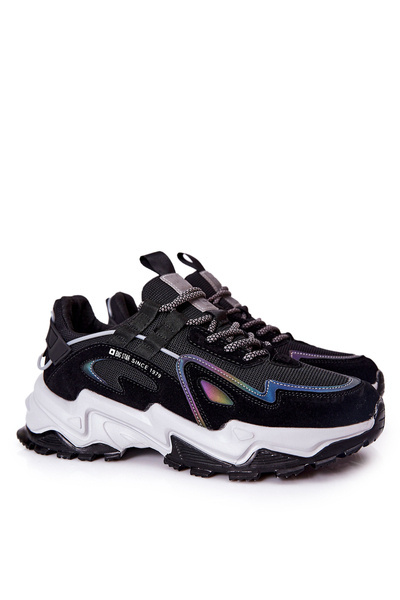 Męskie Sportowe Buty Sneakersy Big Star II174044 Czarne