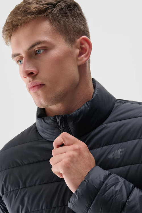 Kurtka Puchowa Męska Z Syntetycznym Wypełnieniem 4F 4FWAW24TDJAM483-20S Czarna