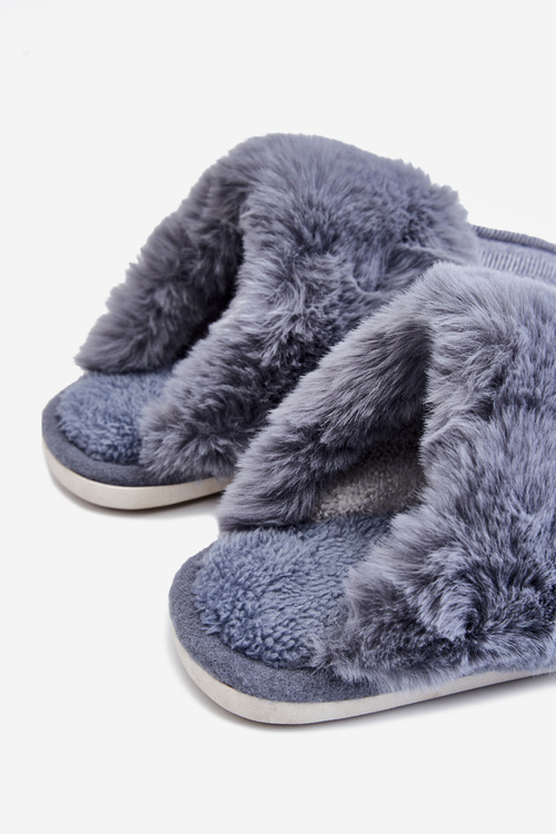 Męskie Ocieplane Papcie Granatowe Marcus