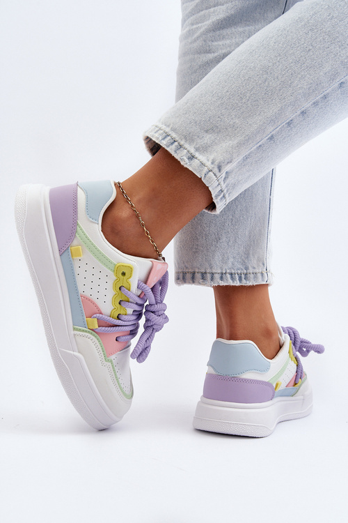 Damskie Sneakersy Eko Skórzane Multikolor Avanalis