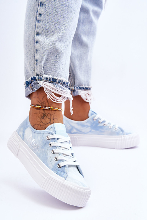 Trampki Na Platformie Lee Cooper LCW-23-31-1782L Niebieskie