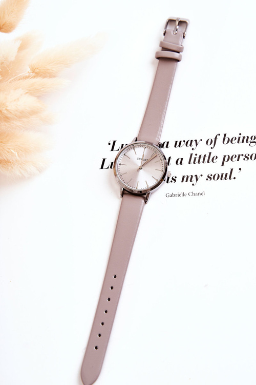 Damski Zegarek Analogowy Bez Niklu Ernest Szary