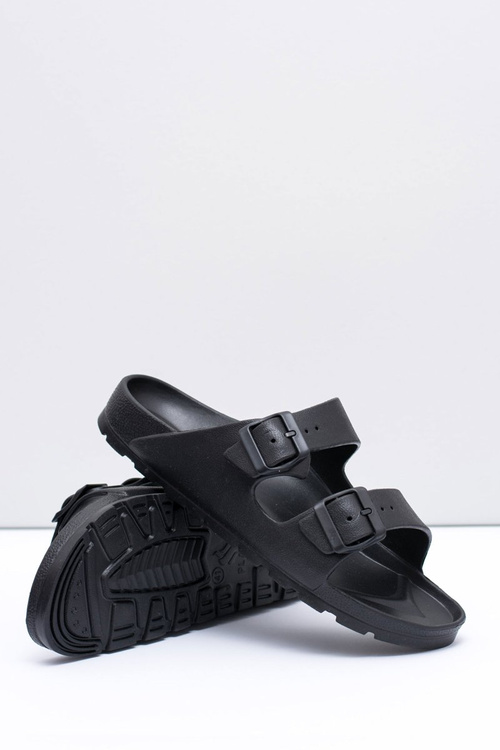 Męskie Czarne Ogrodowe Lekkie Klapki