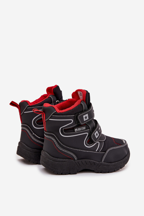 Ocieplane Dziecięce Śniegowce Trapery Big Star OO374049 Czarne