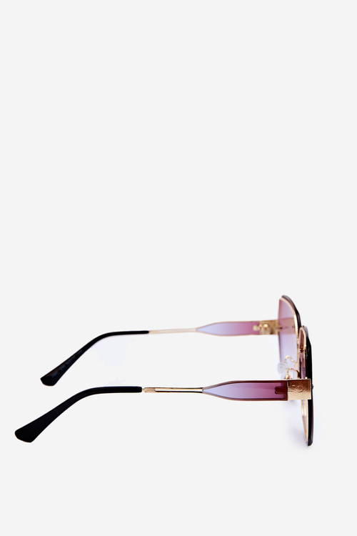 Okulary Przeciwsłoneczne Damskie Z Cieniowanymi Szkiełkami UV400 Brązowe