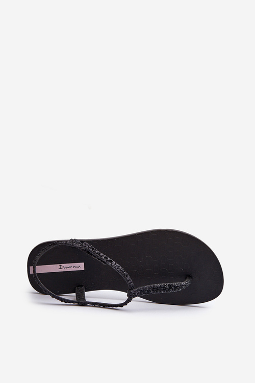 Sandały Japonki Z Brokatem Damskie 26914 Ipanema Class Brilha Fem Czarne