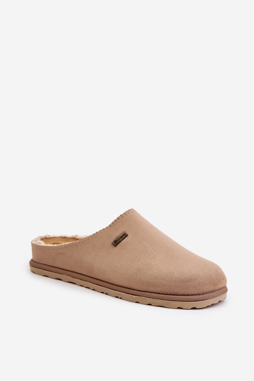 Domowe Ocieplane Klapki Papcie Inblu CS-34-011 Beżowe