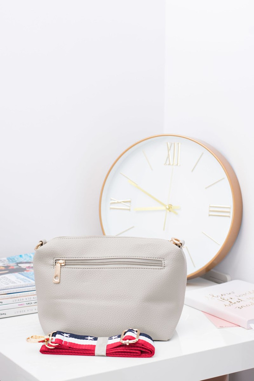 Szara Torebka Damska A4 na Rami