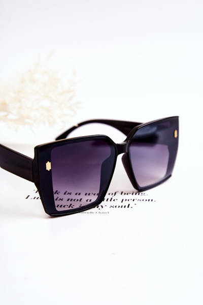 Okulary Przeciwsłoneczne Kwadratowe V110021 Czarne