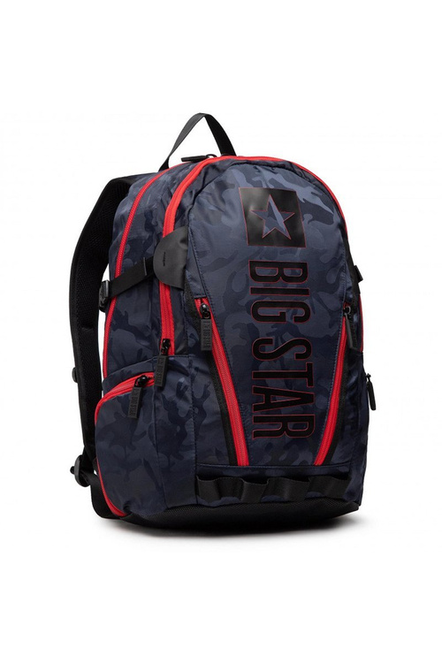 Podróżny Plecak Big Star HH574179 Czarno-Czerwony