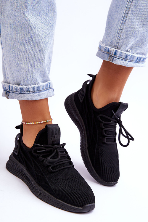 Damskie Wsuwane Sneakersy Big Star LL274711 Czarne