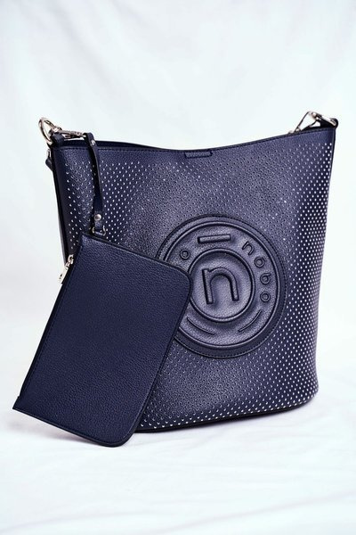 Torebka Damska NOBO Klasyczna Shopper Granatowa NBAG-I4240-C013