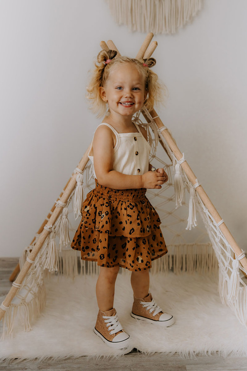 Dziecięce Trampki Wysokie Różowe Złoto Catrina