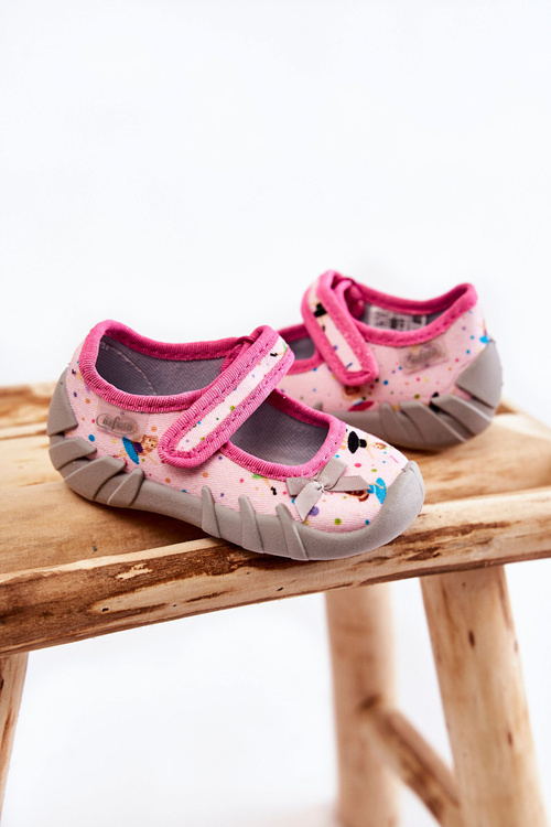 Papcie Baleriny Befado Baletnica 109P248 Różowe