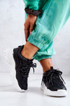 Sneakersy Na Masywnej Podeszwie Czarne Your Style