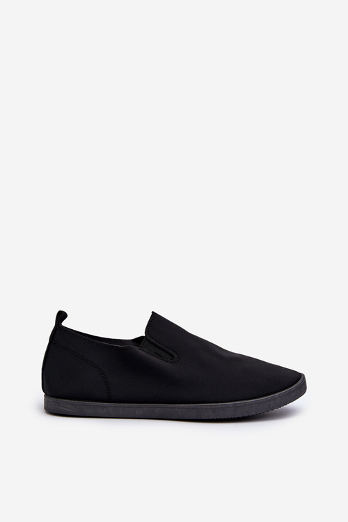 Damskie Tenisówki Trampki Slip-On Czarne Lovinia