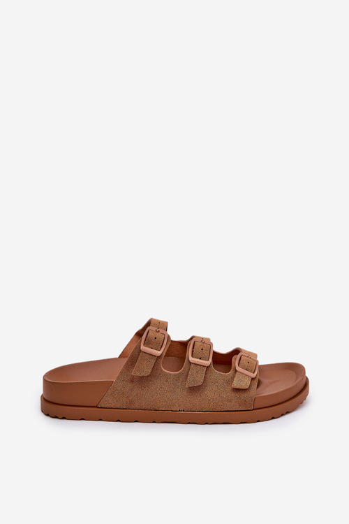 Klapki Damskie Z Paskami I Klamrami Camel Uliri