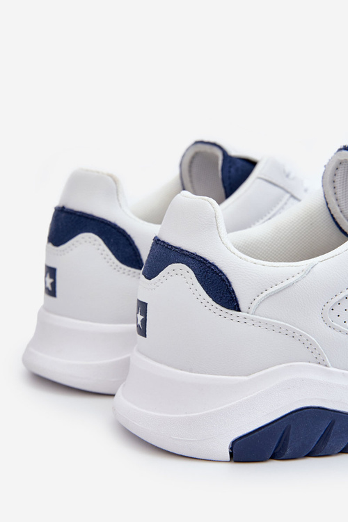Męskie Buty Sportowe Memory Foam Big Star JJ174318 Białe