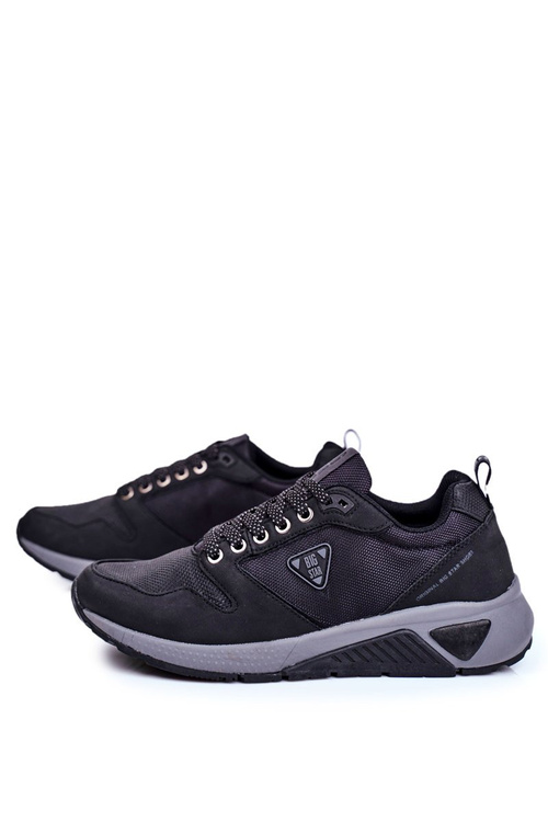 Sportowe Męskie Buty Sneakersy Big Star Czarne GG174350