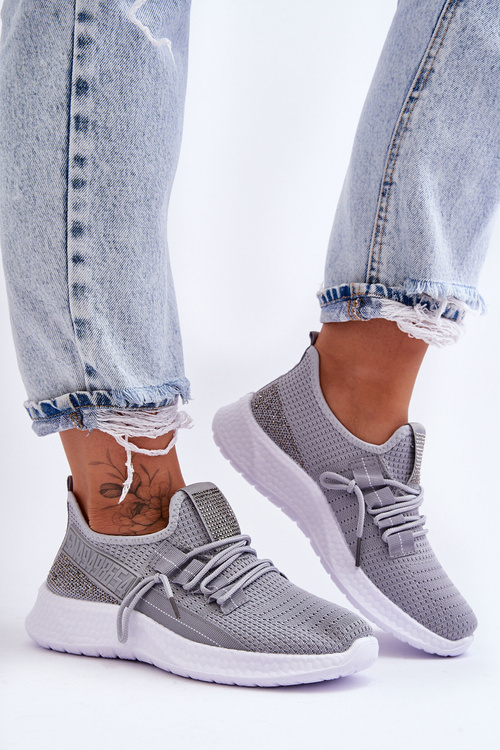 Wsuwane Damskie Buty Sportowe Szare Hold Me!