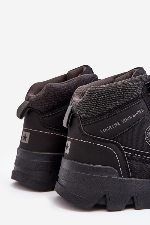 Męskie Buty Trekkingowe Czarne Big Star MM174016