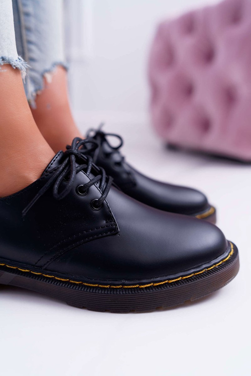 Damskie Półbuty Czarne Martin