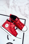 Dziecięce Ocieplane Trampki Big Star GG374034 Czerwone