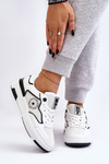 Damskie Sportowe Buty Big Star LL274440 Biało-Czarne