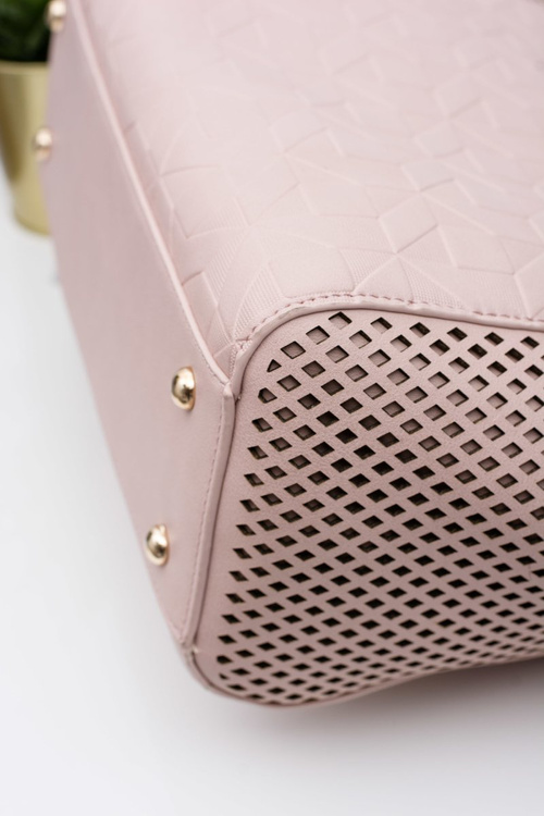 Monnari Torebka Klasyczna Shopper Pudrowy Róż