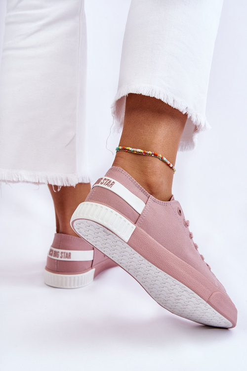 Damskie Niskie Trampki Big Star LL274040 Różowe
