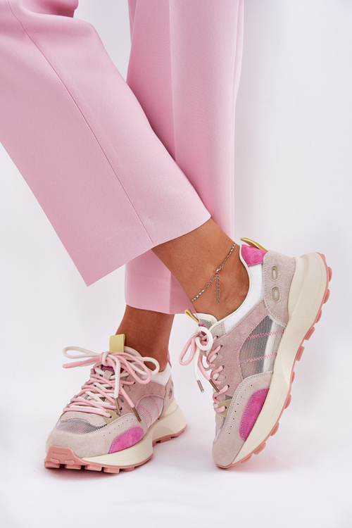 Zamszowe Buty Sportowe Sneakersy Damskie Vinceza 66725 Multikolor