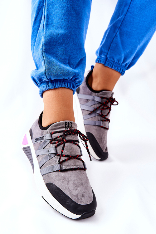Sportowe Buty Memory Foam Big Star II274306 Szare