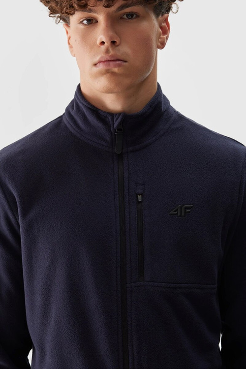 Polar 4F Męski Ze Stójką Regular 4FAW23TFLEM122-30S Granatowy