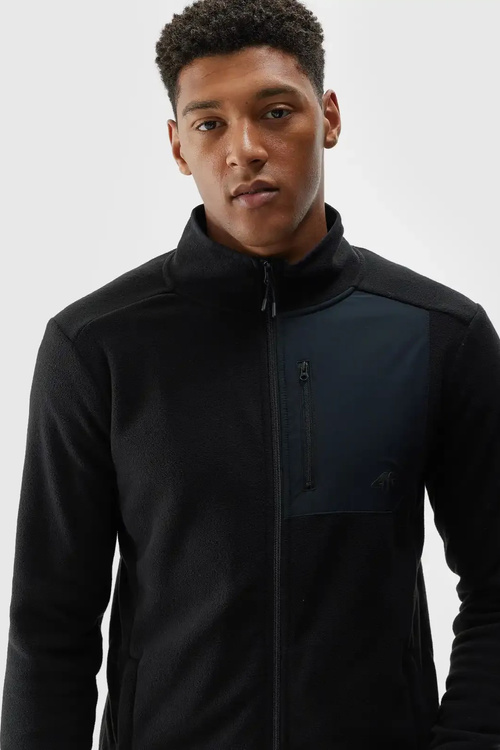 Polar Męski Ze Stójką Regular 4F 4FWAW24TFLEM250-20S Czarny