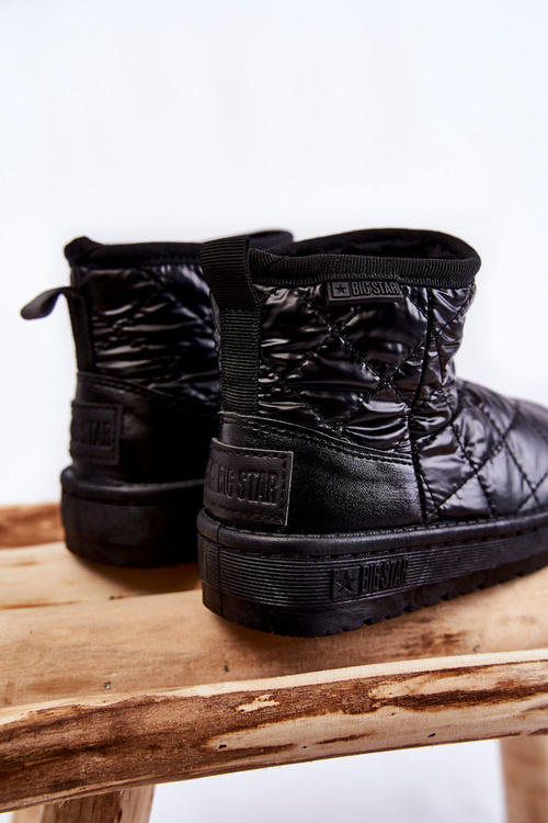 Dziecięce Ocieplane Botki Śniegowce Big Star KK374242 Czarne