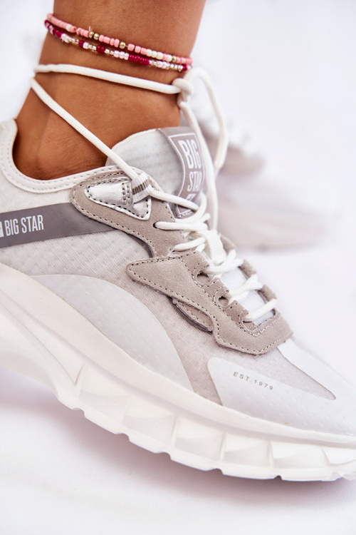 Damskie Buty Sportowe Big Star KK274057 Białe