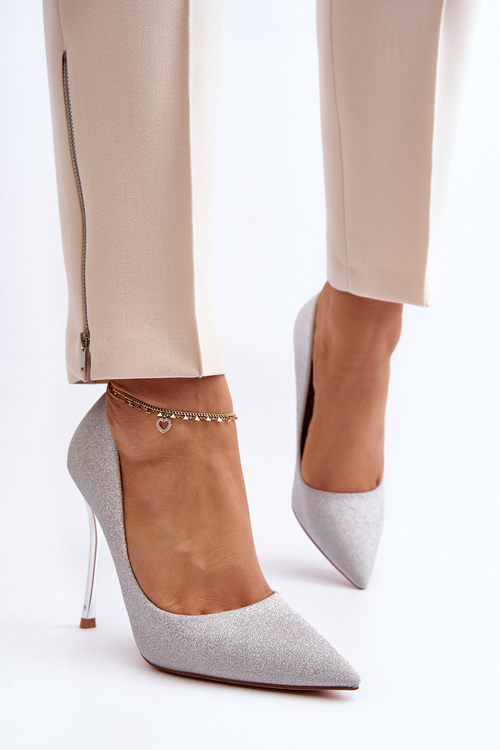 Brokatowe Szpilki Srebrne Tiberona