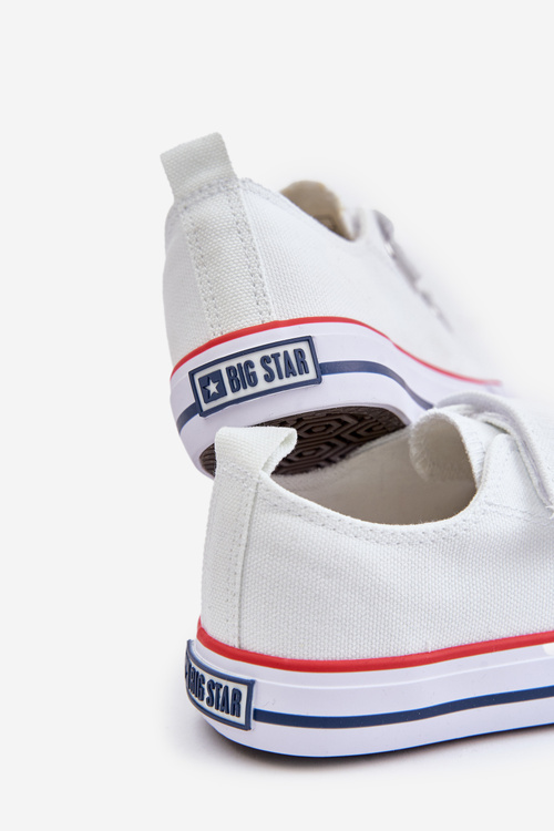 Trampki Dziecięce Na Rzepy Big Star OO374009 Białe