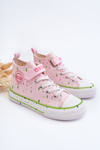 Dziecięce Wzorzyste Trampki Big Star LL374051 Różowe