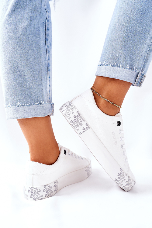 Damskie Trampki Na Platformie BIG STAR II274181 Białe