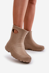 Kalosze Damskie Wodoszczelne LEMIGO GARDEN 752 Camel
