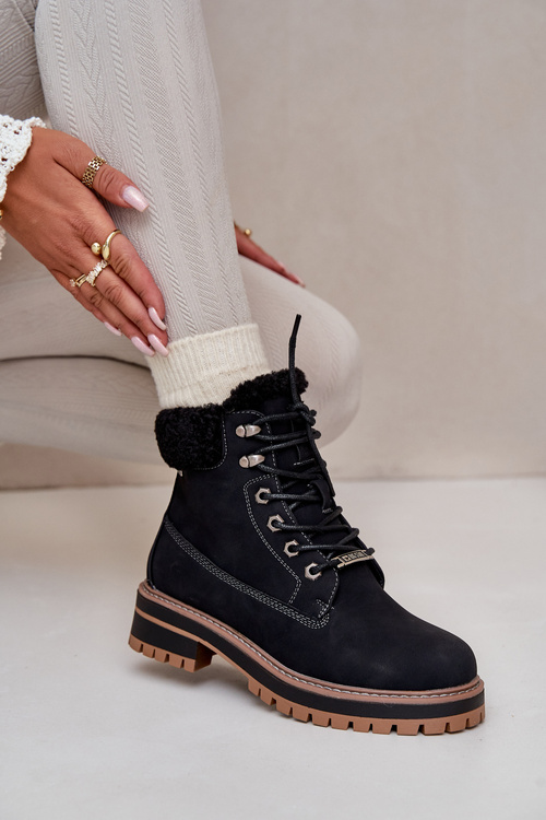 Ocieplane Trapery Damskie Big Star OO274A287 Czarne