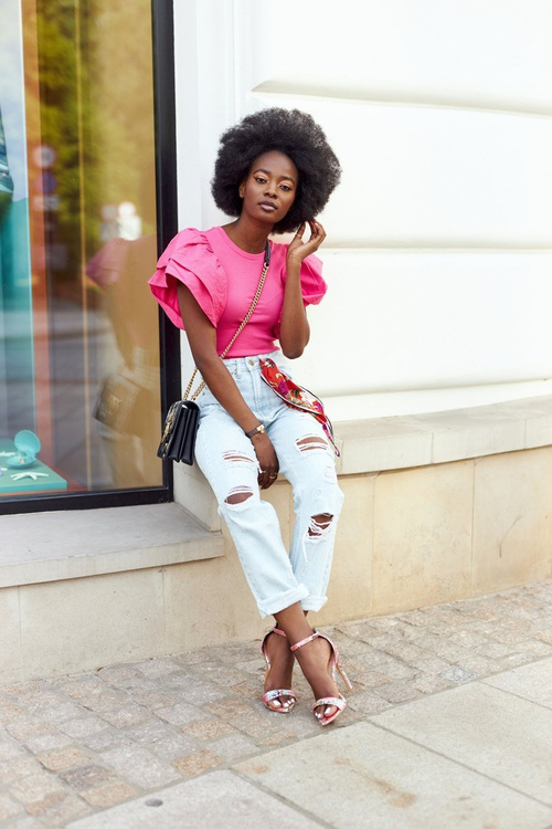 Sandały Na Szpilce Z Wężowym Wzorem Lu Boo Różowe