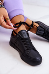 Skórzane Tenisówki Big Star JJ274214 Czarne