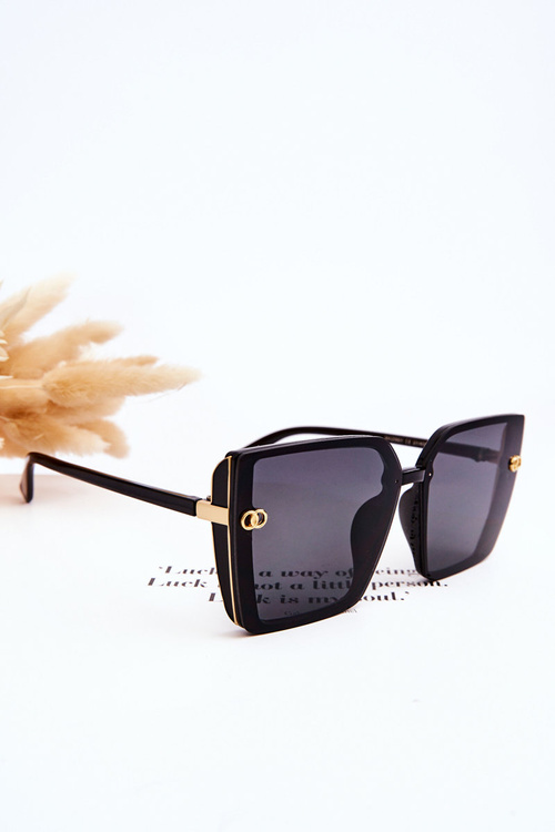 Duże Okulary Przeciwsłoneczne UV400 MA20601 Gradient Czarne