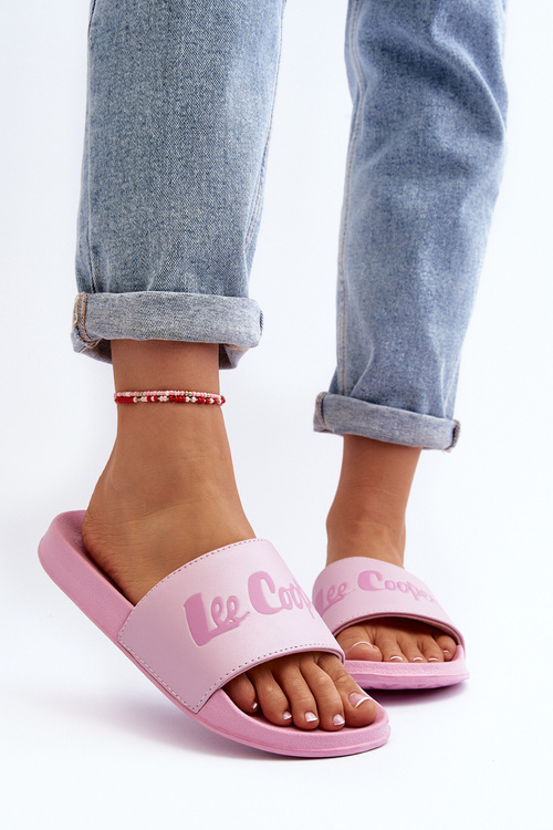 Damskie Klasyczne Klapki Lee Cooper LCW-24-42-2488L Różowe