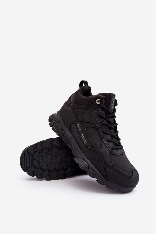 Męskie Ocieplane Buty Trekkingowe Czarne Big Star MM174164